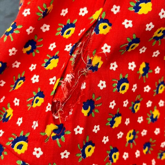 Vintage Floral Prairie Dress XS Handmade Country western maxi - Picture 6 of 7